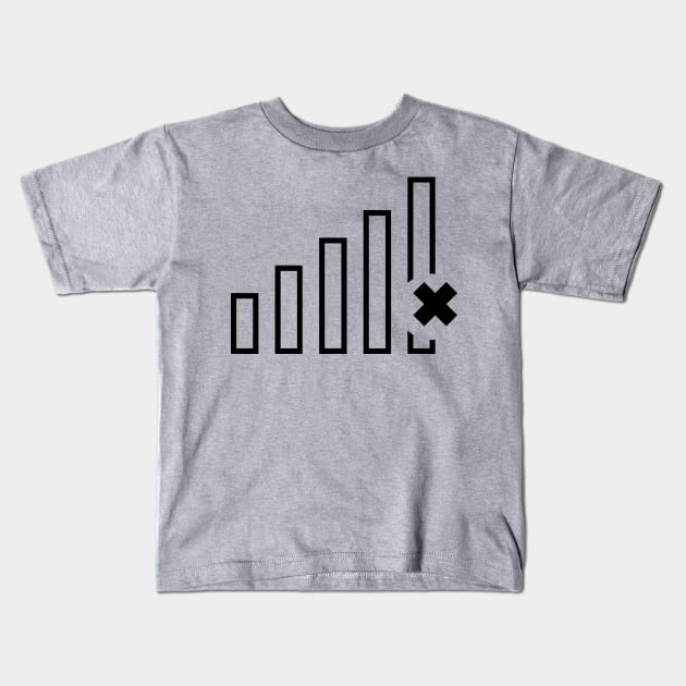 No signal Kids T-Shirt by nidesign